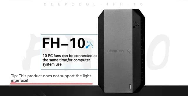 DEEPCOOL FH-10 Chassis Fan Hub SATA Power Supply PWM Fan ...