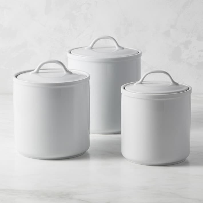 Williams Sonoma Pantry Porcelain Canisters | Williams Sonoma