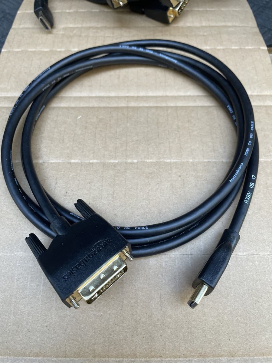AmazonBasics HDMI to DVI-D Dual Link cable 6ft | eBay
