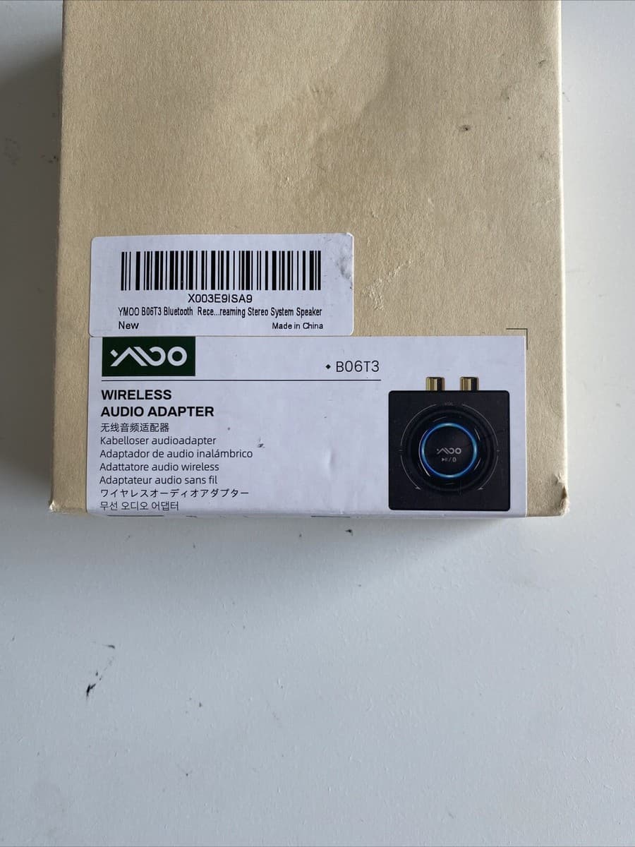 YMOO B06T3 Bluetooth 5.3 Receiver, 100ft RCA Bluetooth Audio ...
