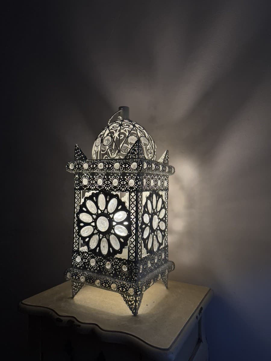 Lanterns White Moroccan Style Table Moroccan Lantern AB Event Hire