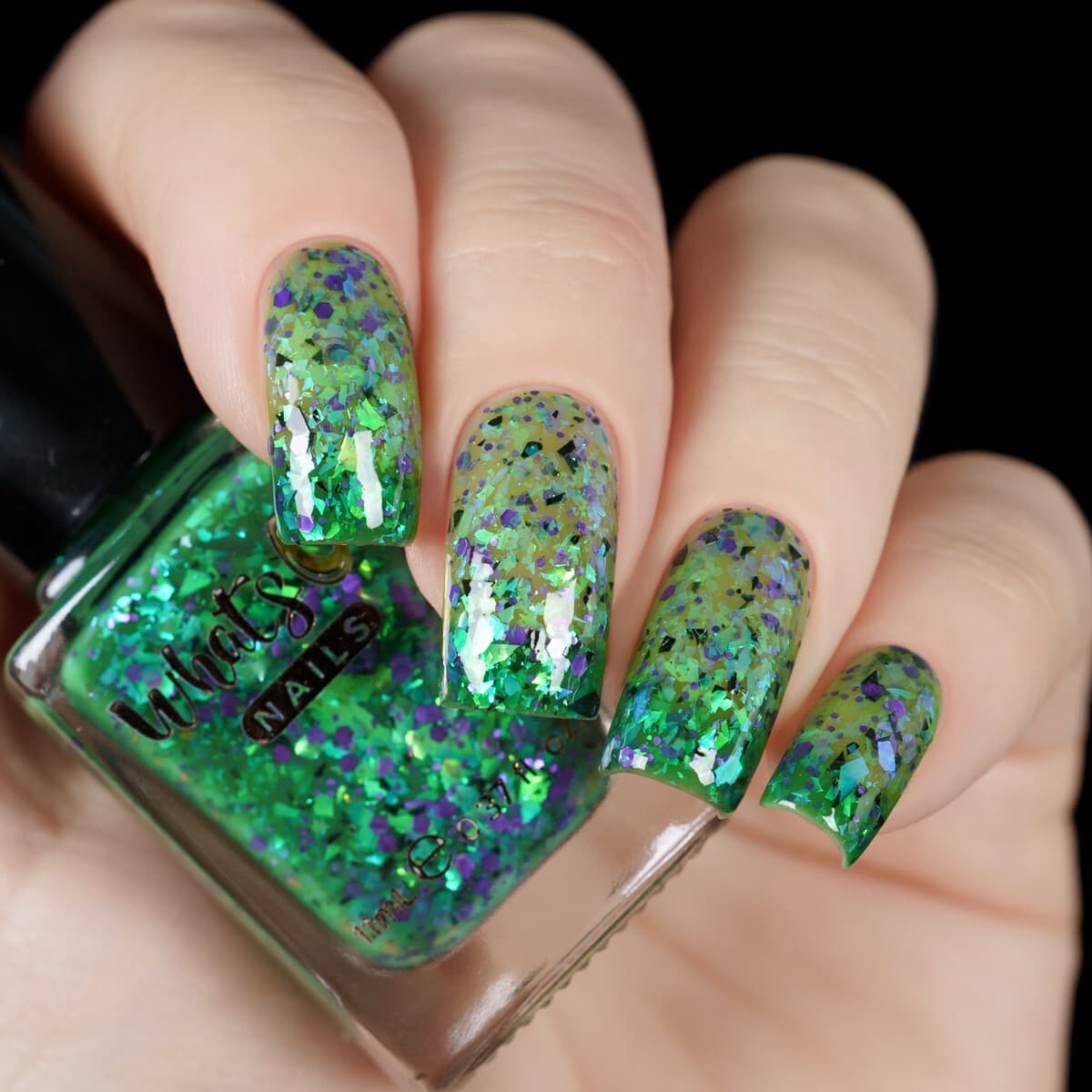 Whats Up Nails Goopy Goblin Nail Polish (Green to Light Green ...