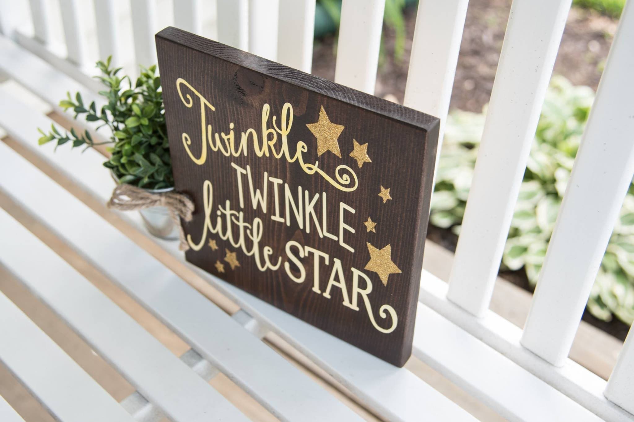 Twinkle Twinkle Little Star Wood Sign I Nursery Decor I Nursery Sign I ...