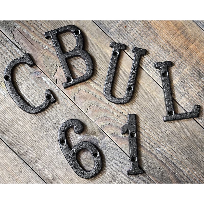 Cast Iron Metal Letters - Etsy