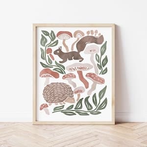 Forest Animal Wall Art, Woodland Animal Prints Woodland Nursery Print ...