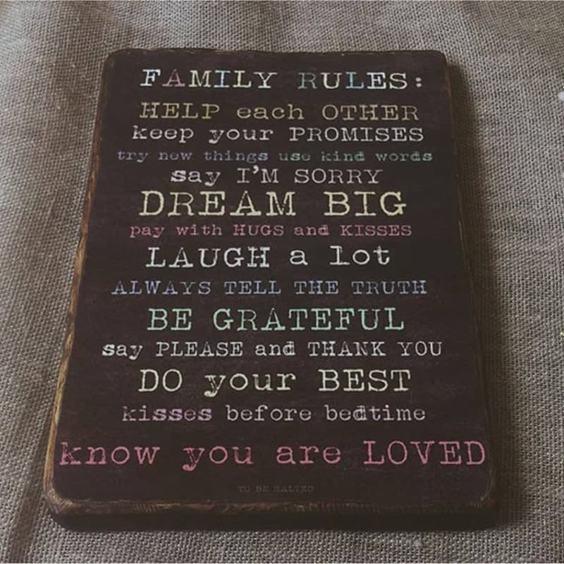 Family Values Sign - Etsy