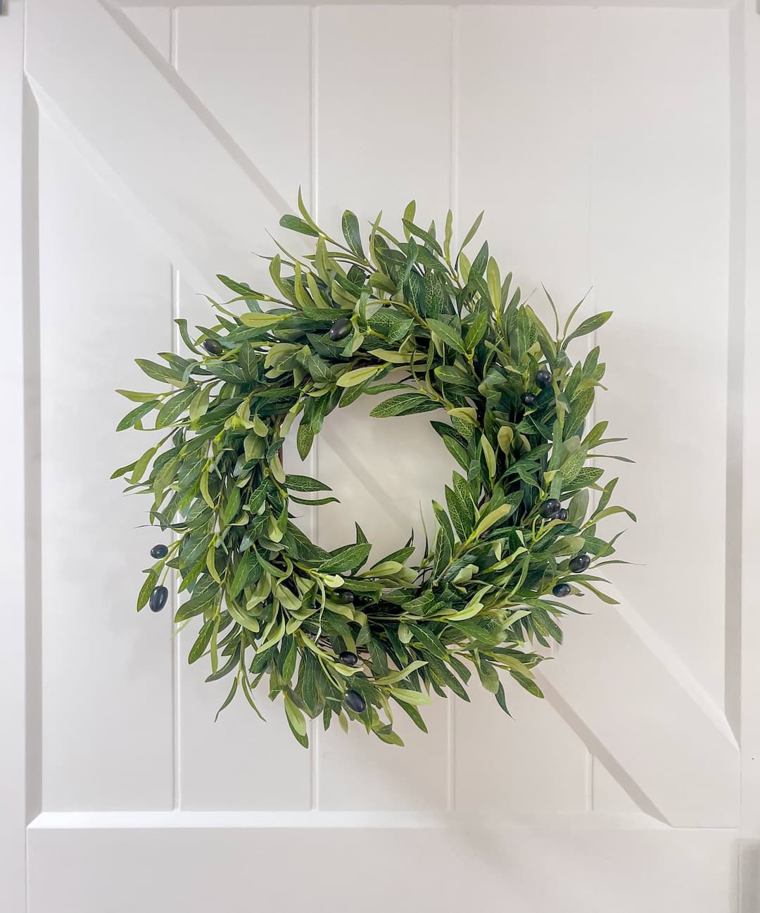 Olive Branch Wreath Greenery, Gift for Her, Year-round Wreath, Candle ...