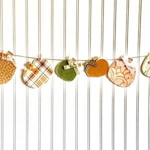 Fabric Pumpkin Garland // Pumpkin Garland // Fall Garland // | Etsy