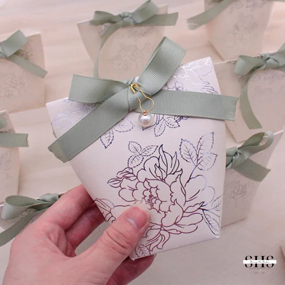 10 Set Elegant Wedding Favor Boxes | Wedding Candy Boxes | Luxury ...