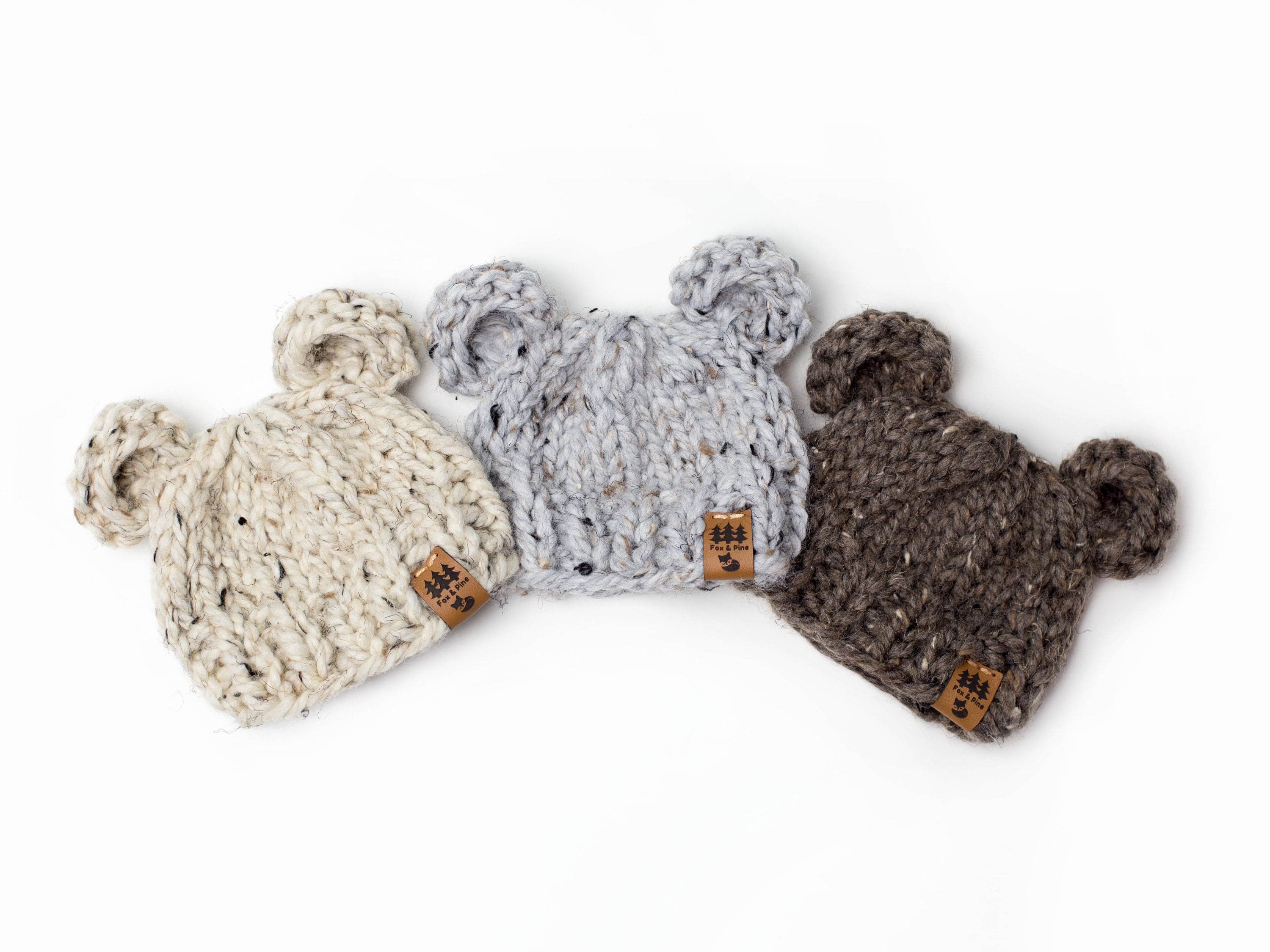 Knitting Pattern Bear Ears Hat Chunky Animal Winter Toque | Etsy