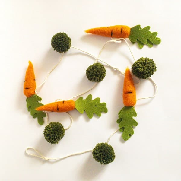 Felt Carrots Garland - Etsy