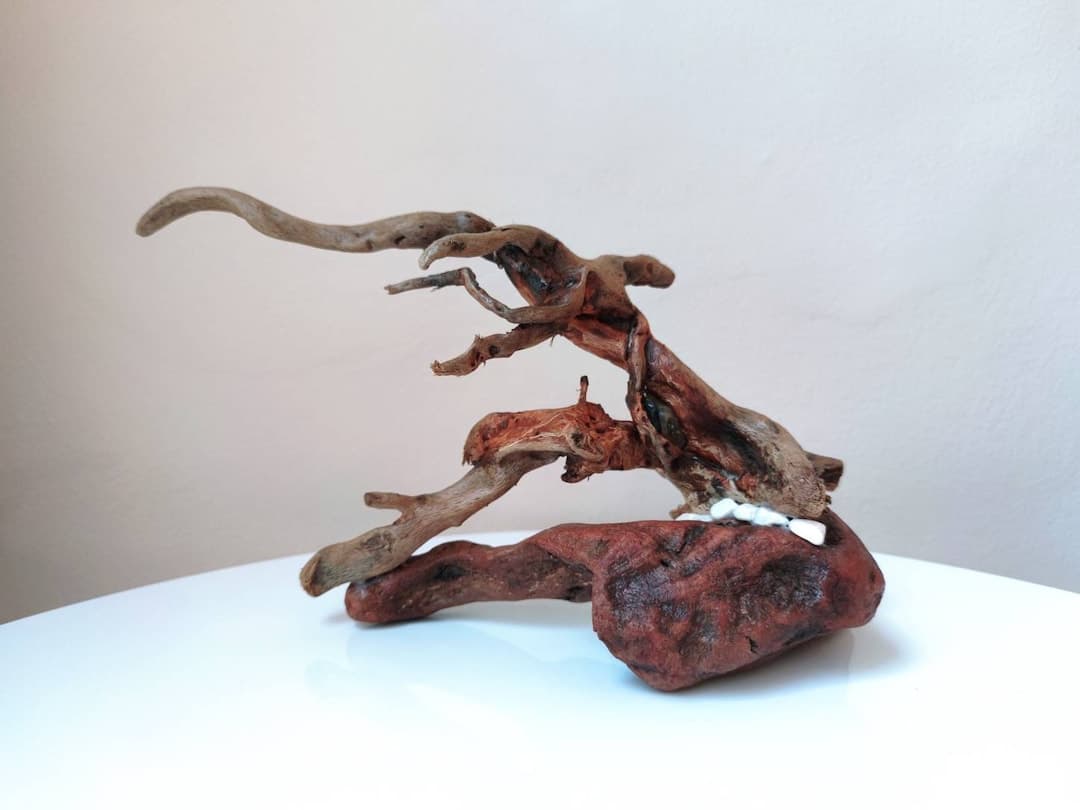Rustic Driftwood Tree Sculpture for Tabletop Home Decor/natural ...