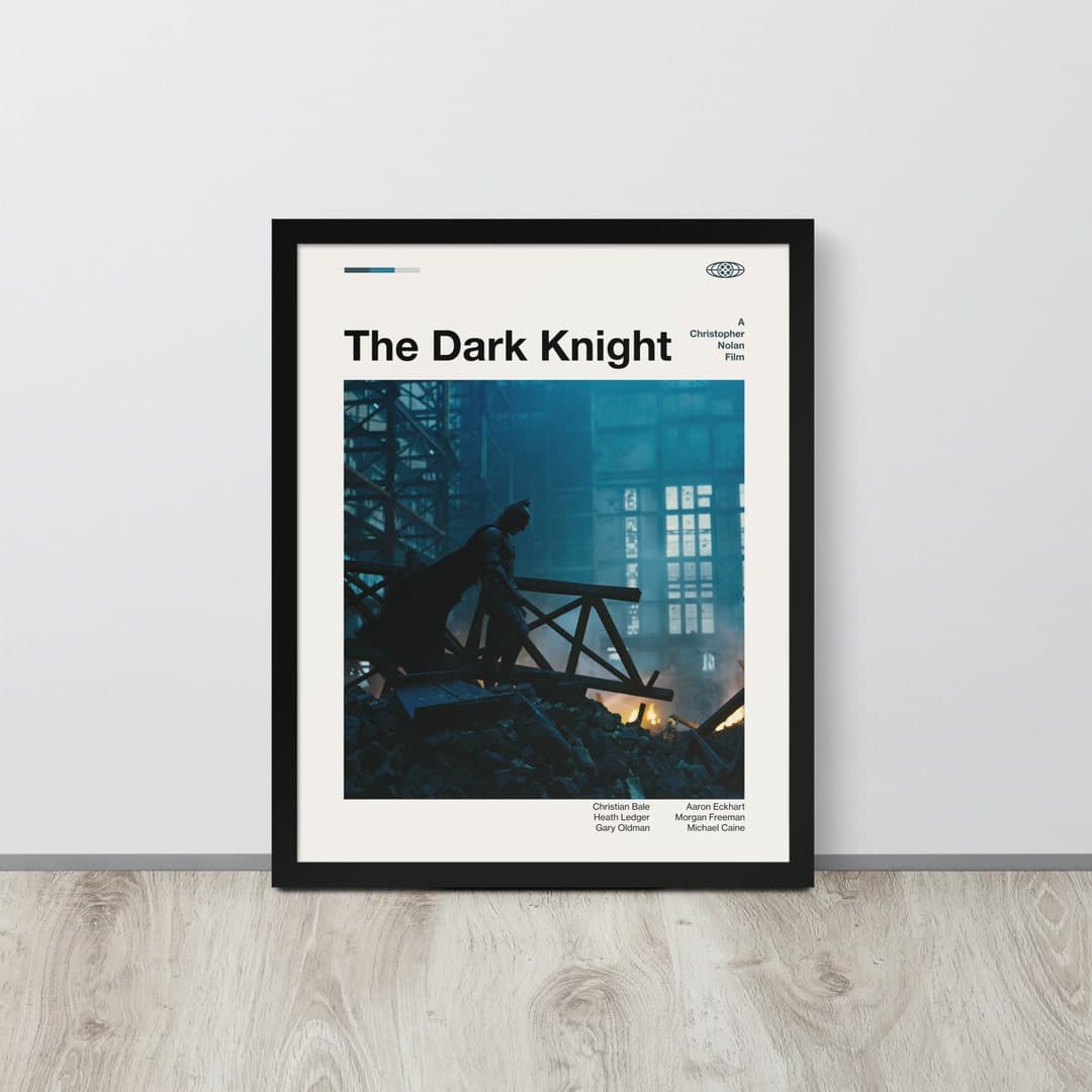 The Dark Knight Movie Poster the Dark Knight Art Print Minimalist Movie ...