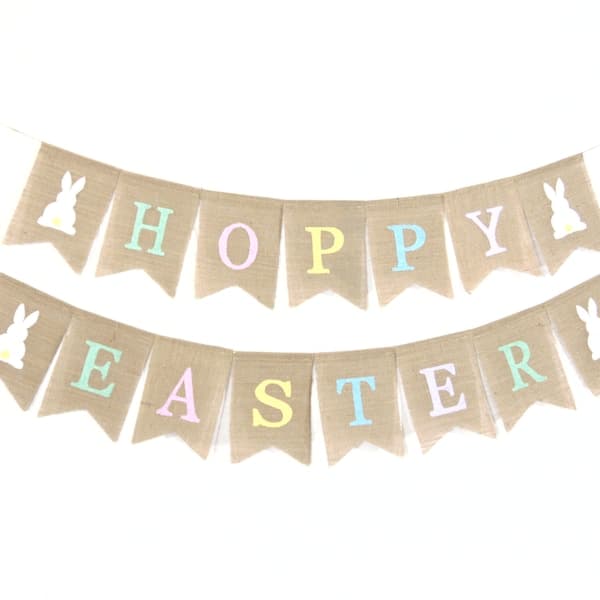 Easter Burlap Banner - Etsy