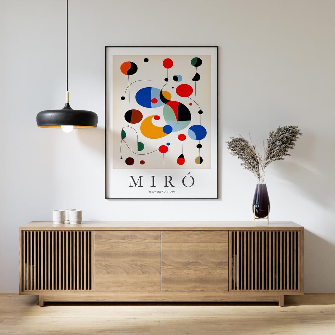 Miro Print, Abstract Art Print, Colourful Wall Art, Museum Exhibition ...