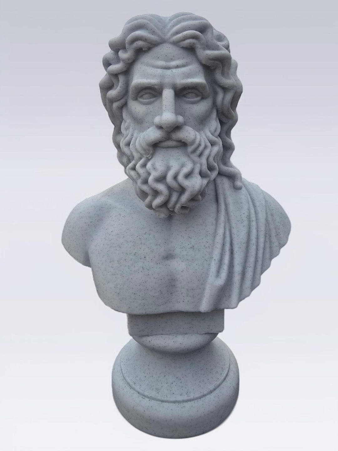 Zeus Bust Statue – 3D Printed Greek God Sculpture | Classical Mythology ...