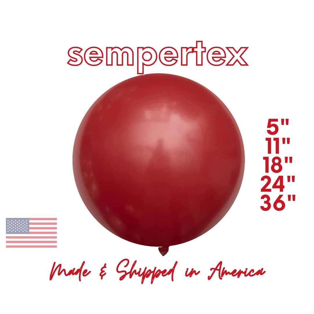 Imperial Red SEMPERTEX Latex Balloons Party Decor • Crimson Tide • Dark ...