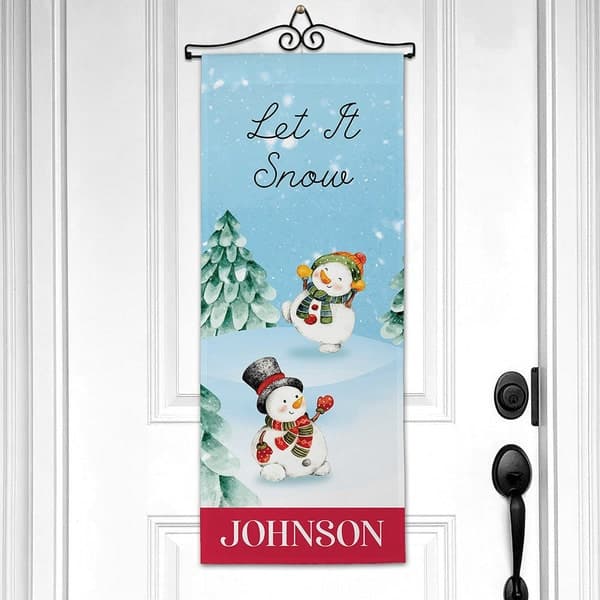 Northern Expressions Let It Snow Felt Banner