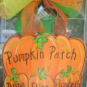 Door Hanger Pumpkin Patch, Thanksgiving Fall Decor - Etsy