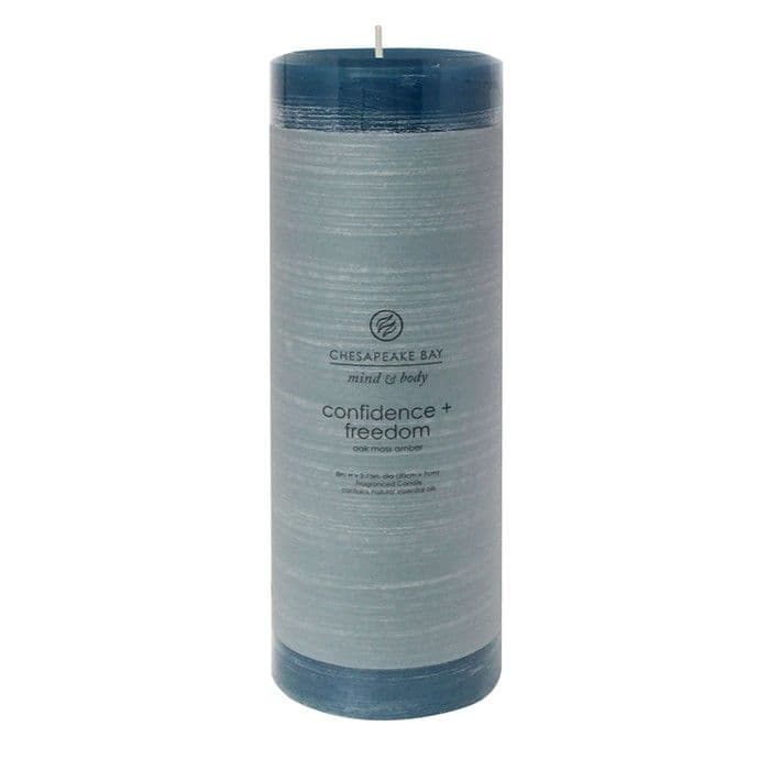 Large Pillar Candle in Confidence + Freedom Fragrance | Chesapeake Bay ...