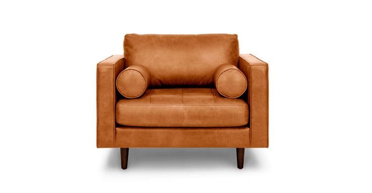 Sven Charme Tan Chair - Lounge Chairs - Bryght | Modern, Mid-Century ...