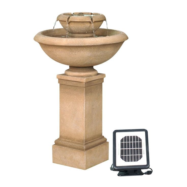 Solar 2-Tier Fountain | www.hayneedle.com $194 | Solar fountain, Water ...