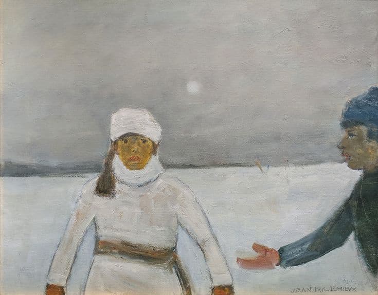 Jean Paul Lemieux, Untitled | Art, Artwork, Winter scenes