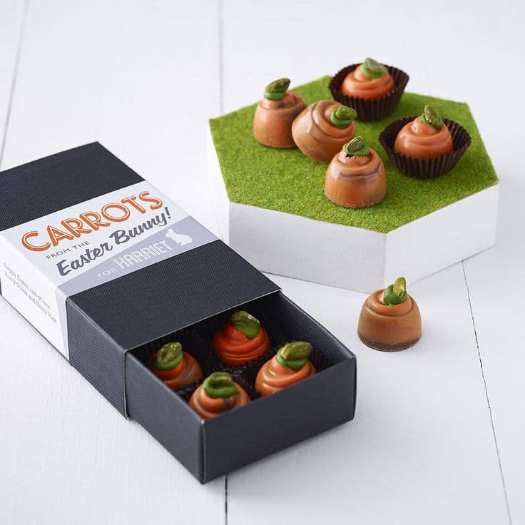Chocolate Carrots From The Easter Bunny | Chocolate box, Seasonal ...
