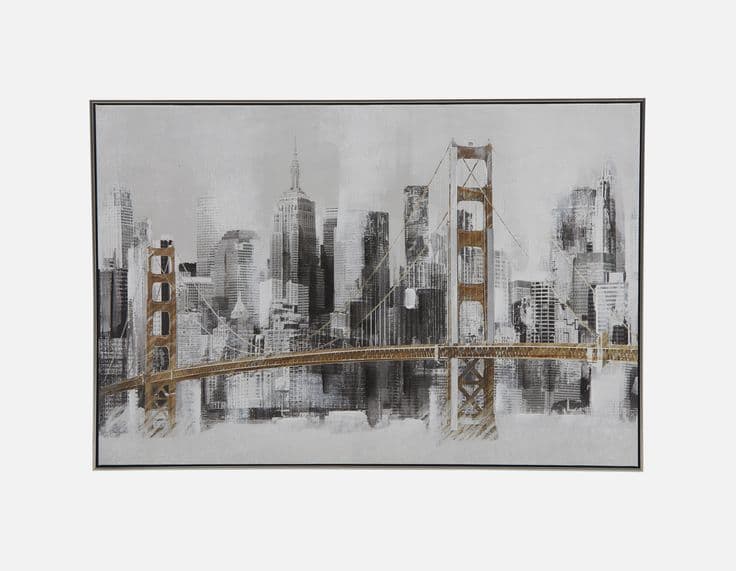 Structube Uptown I Framed Giclée Wall Art | Bridge wall art, Wall art ...