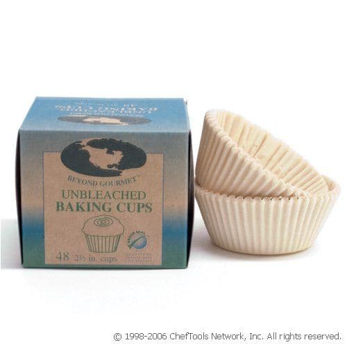 Beyond Gourmet 2-1/2-Inch Unbleached Baking Cups, 48 cups : Amazon.com ...
