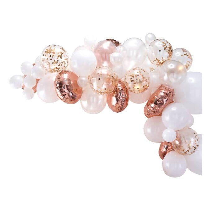 Buy Ginger Ray Rose Gold Balloon Arch Kit for GBP 28.00 | Hobbycraft ...