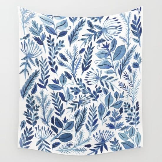 indigo scatter Wall Tapestry | Nature art prints, Art prints, Wall tapestry