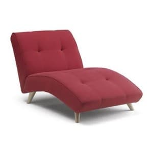EQ3 Crush Chaise Lounge Chair in Red