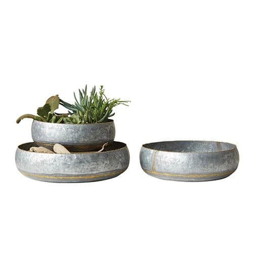 Galvanized Metal Bowls – Roost Gift & Home Collection | Metal bowl ...