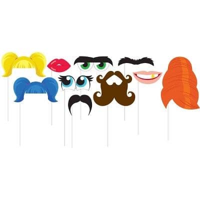 Funny Faces Photo Booth Kit | Photo booth kit, Photo booth prop kits ...