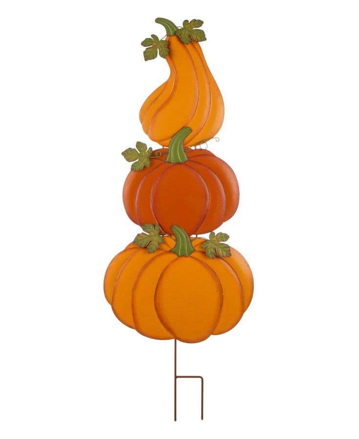 Glitzhome 42 | Metal pumpkins, Harvest decorations, Fall outdoor decor