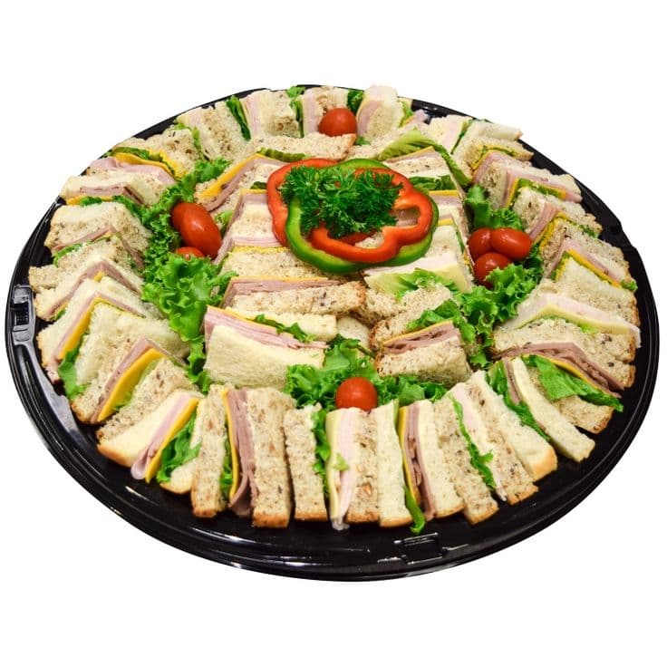 Pin by riley on food platters in 2025 | Sandwiches party tray, Catering ...