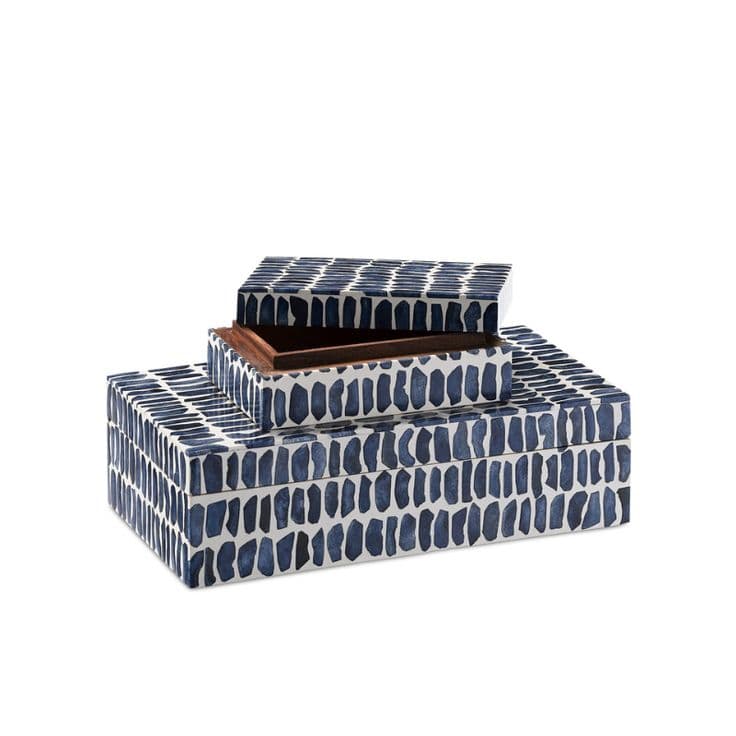 Indigo Decorative Box - Set of 2 | Decorative boxes, Collected ...