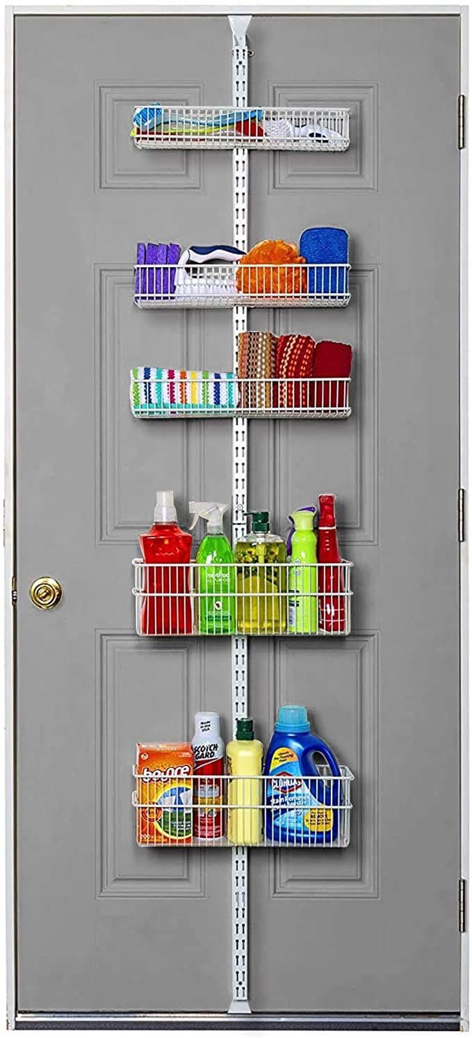 Space-Saving Over The Door Pantry Organizer Rack