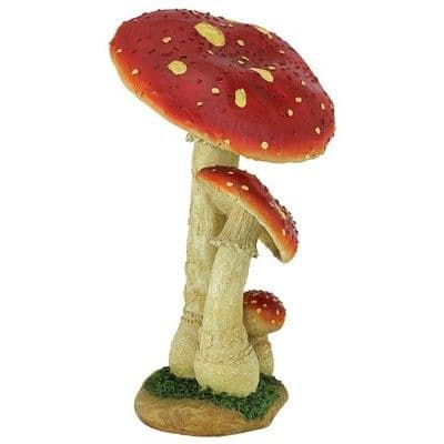 Design Toscano Mystic Forest Red Mushroom Statue | Garden statues ...