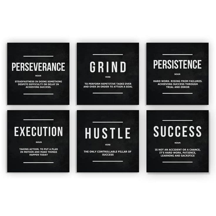 Motivational Canvas Prints Modern Office Decor Inspirational Quotes ...