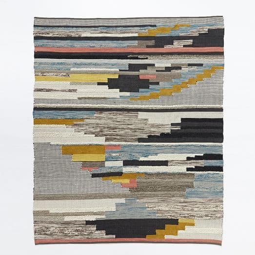 Colca Wool Rug | West Elm | Woven rug, Modern wool rugs, Contemporary rugs
