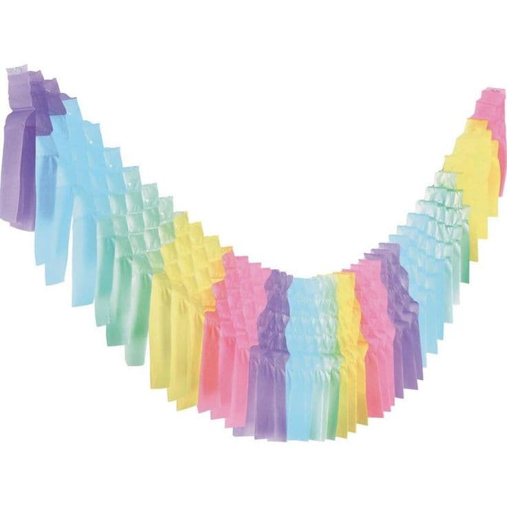 Pastel Accordion Tissue Paper Garland, 6.6ft | Tissue paper garlands ...