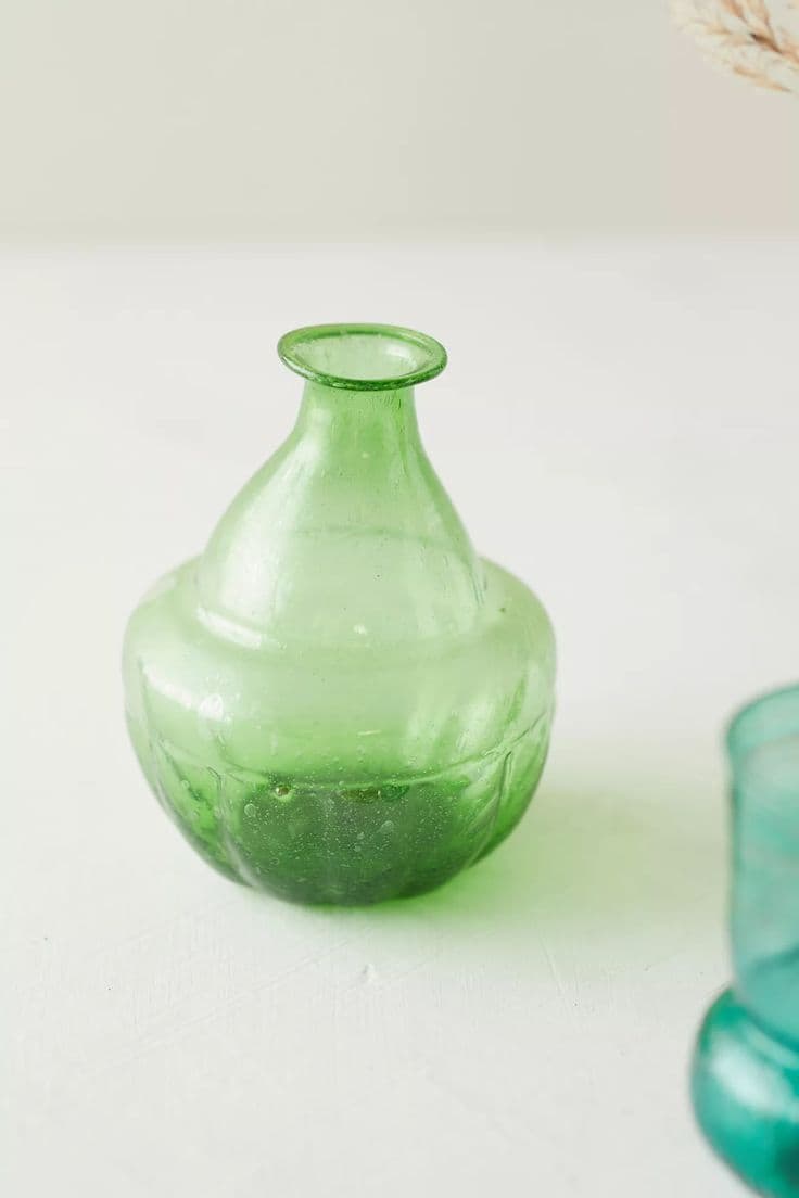Recycled Glass Bud Vases, Set of 3 | Bud vases, Recycled glass, Vase set