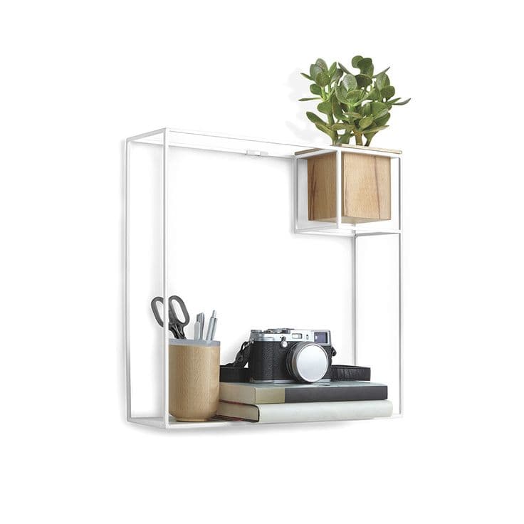 Buy Umbra Cubist Wall Shelf - White - Large | Amara | Floating shelves ...