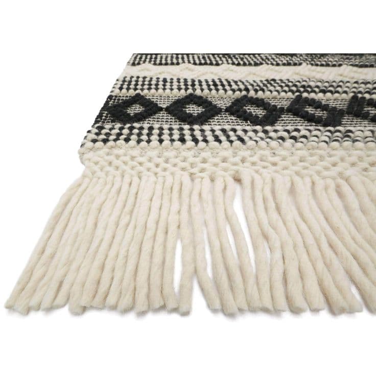 Loloi Magnolia Home Rug Holloway YH-01 Black/Ivory - 5' x 7'6 ...