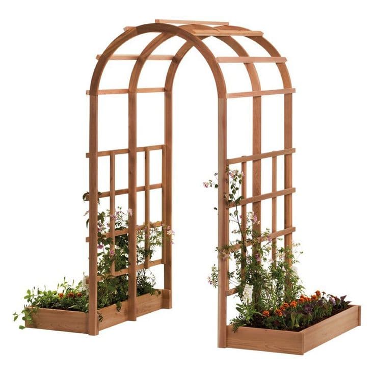 Arboria Tunnel 7-ft. Cedar Arch Arbor | www.hayneedle.com | Garden ...
