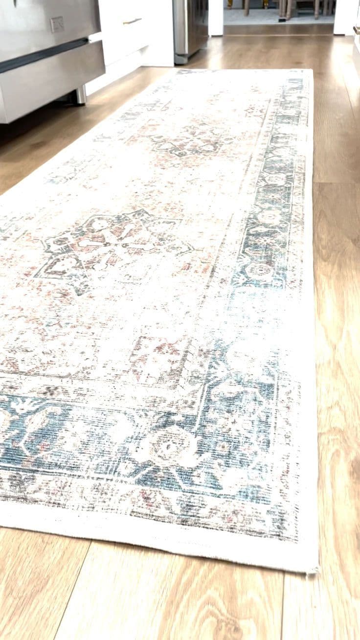 RUGGABLE Kamran Washable Runner Rug - Perfect Area Rug for Kitchen ...