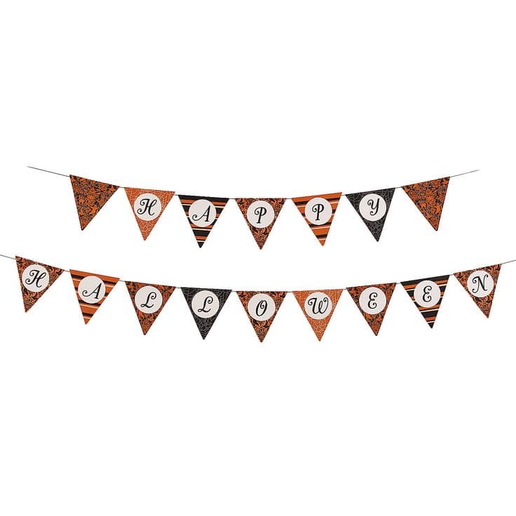 Happy+Halloween+Print+Pennant+Banner+-+OrientalTrading.com | Halloween ...