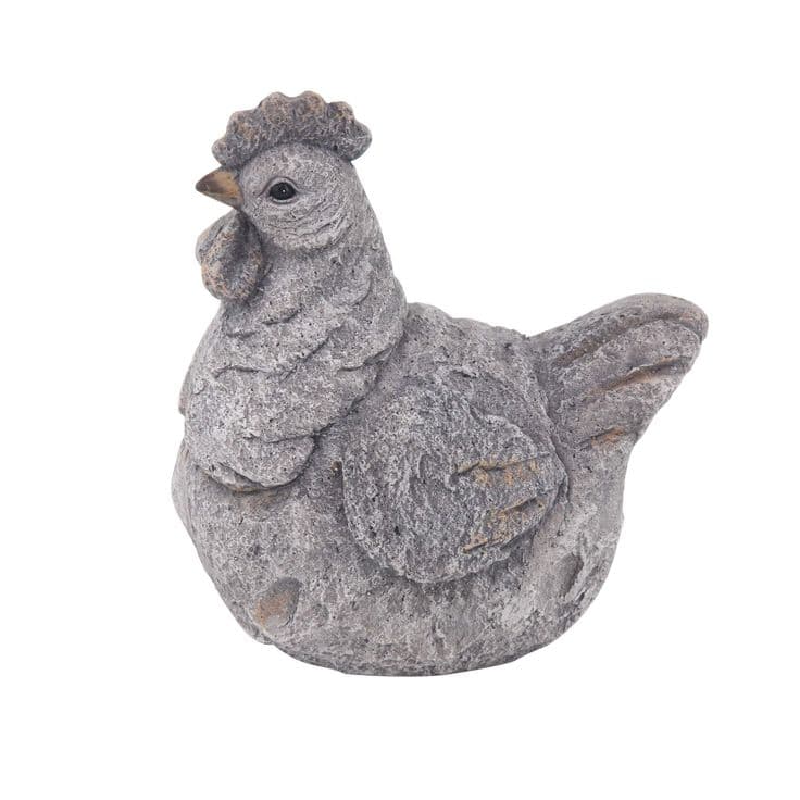 Farmhouse Polystone Hen Sculpture - Bed Bath & Beyond - 19565499 ...